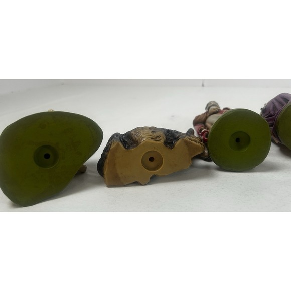 Vintage 9 Piece German Nativity Scene Figures Plastic Hand Painted - Picture 12 of 16